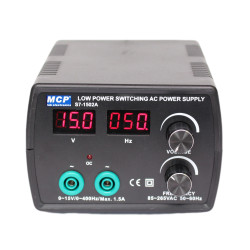 
       Zasilacz lab S7-1502A AC 1~15V/1,5A  0~100Hz , 100~400Hz
     