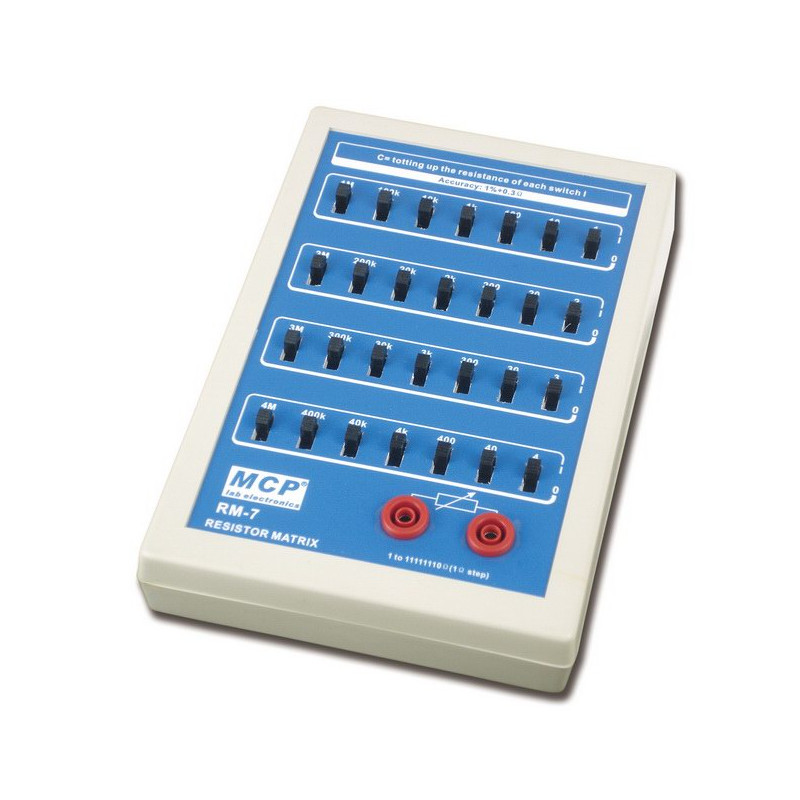 Dekada rezystancyjna RM-7 matrix 1 Ohm - 11.111M Ohm, krok 1 Ohm, dokł.1%, 7 dekad