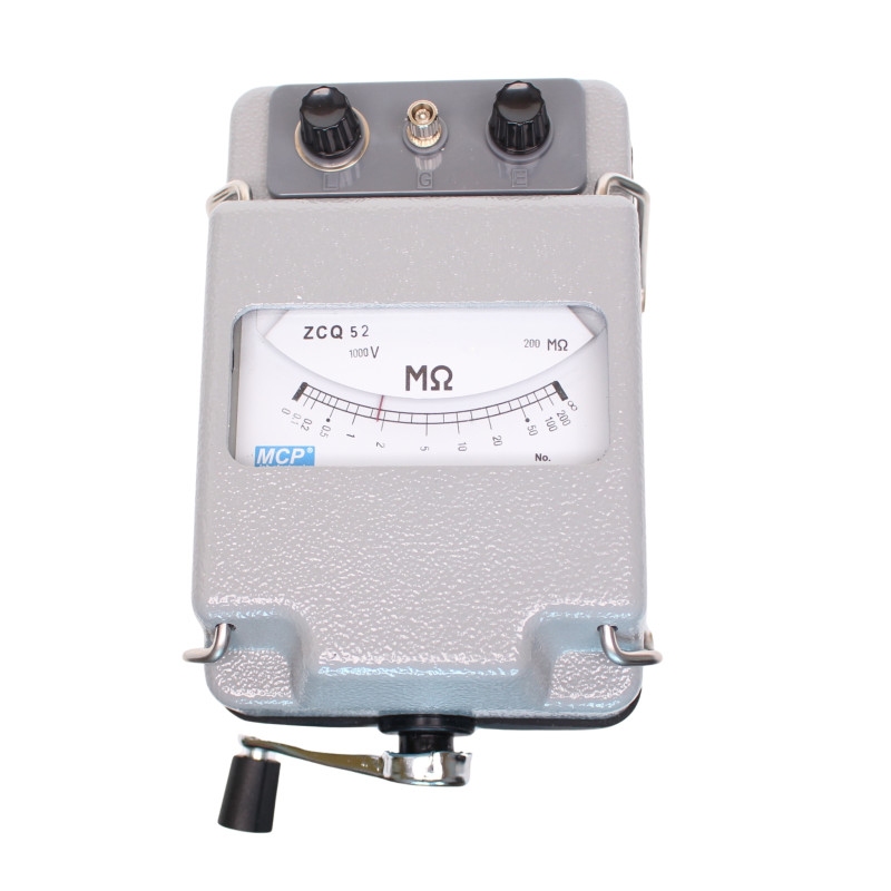 
       ZCQ52 Induktorowy miernik rezystancji izolacji 1000V maks. 5mA 0~200MOhm MCP
     