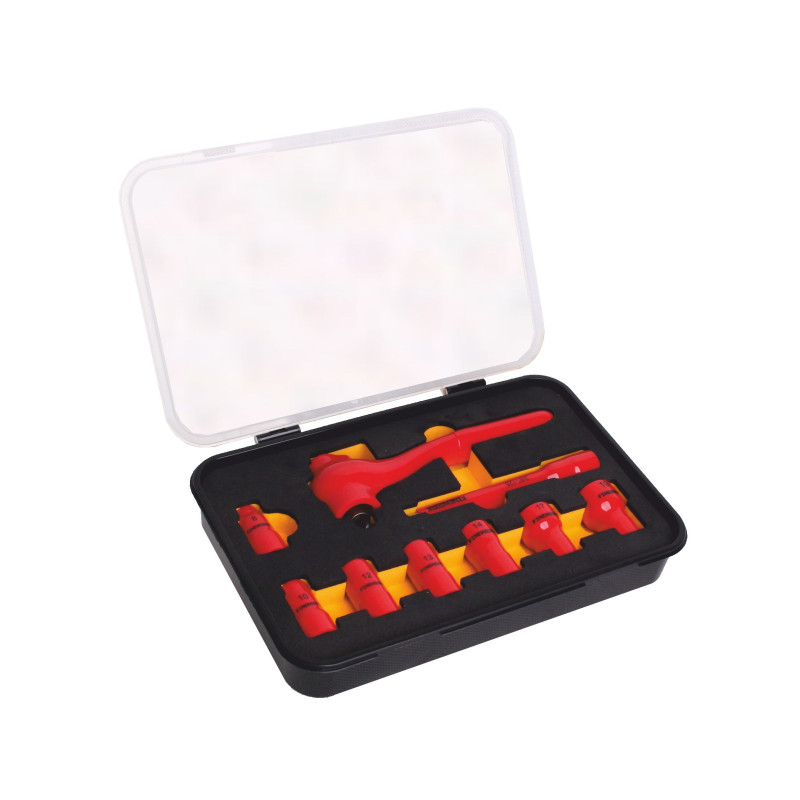 OPT ZKNI-3 Zestaw kluczy nasadowych 3/8" 8-19 izolowanych 1000V