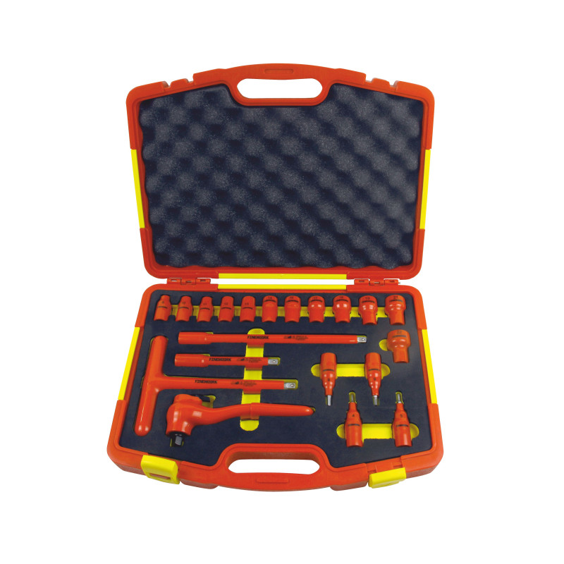 OPT ZKNI-2 Zestaw kluczy nasadowych 3/8" 8-22 i imbusów 4-8 izolowanych 1000V FW w walizce
