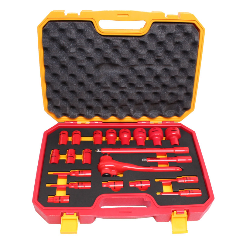 OPT ZKNI-4 Zestaw kluczy nasadowych izolowanych 1/2" 10-32 imbusów 4-8 1000V