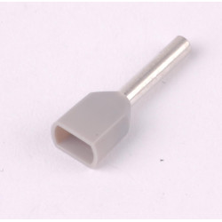 KR007510*2 GY  Tulejka izolow. 2*0,75mm2x10    100szt