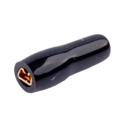 ZKF-2.5mm2-2.8 BK Konekt. żeński złocony, czarna osłonk