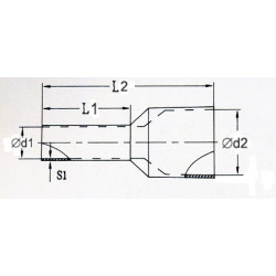 KR950025 R Tulejka izolow. 95,0mm2x25   50szt