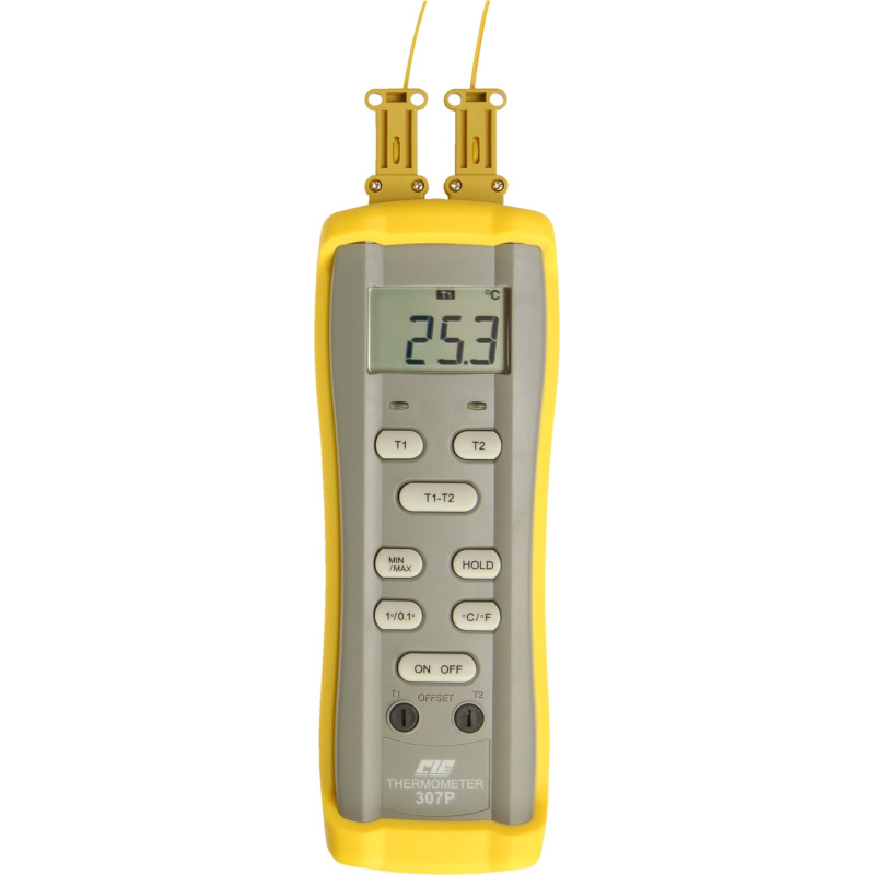 CIE307P Termometr 2 kanały (-50 do 1300°C) typ K