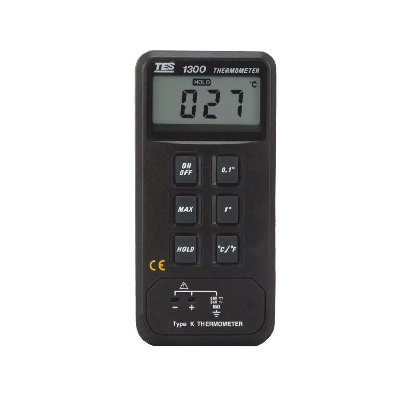 TES1300 Termometr 1 kanał (-50 do 1300°C) typ K z wyj. do rejestratora