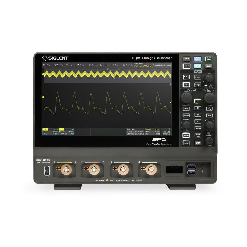 SDS3104X HD oscyloskop 1Ghz/4kan, 4GSa/s, 12-bit, 400Mpts