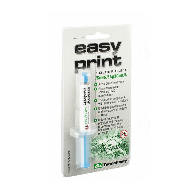 Pasta lutownicza EASY PRINT Sn96,5Ag3Cu0,5 1,4ml strz.