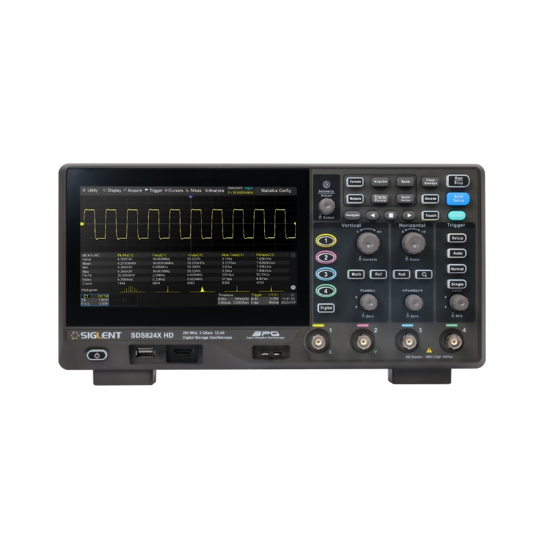 SDS814X HD  oscyloskop 100MHz, 4kan, 2GSa/s, 12-bit, 50Mpts
