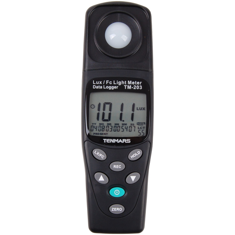TM203 Luksomierz 0,01~200 000 lx  logger/rejestrator USB TENMARS