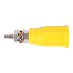 Gniazdo panelowe bezp. 4mm wcisk. SEPB1781-Y 32A CATII 1,5kV żółty