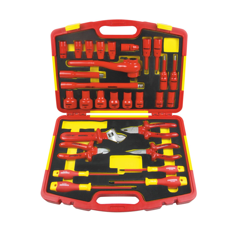 OPT ZKNI-1 Zestaw kluczy nasadowych izolowanych 1/2" 10-32 imbusów 4-8 i narzędzi 1000V
