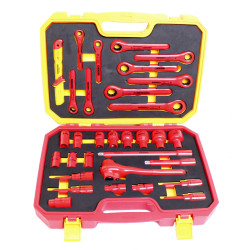 OPT ZKNI-5 Zestaw kluczy nasadowych izolowanych 1/2" 10-32 imbusów 4-8 oczkowy 10-24 1000V