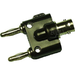 Adapter gniazdo BNC - 2x wtyk 4mm AD 2156