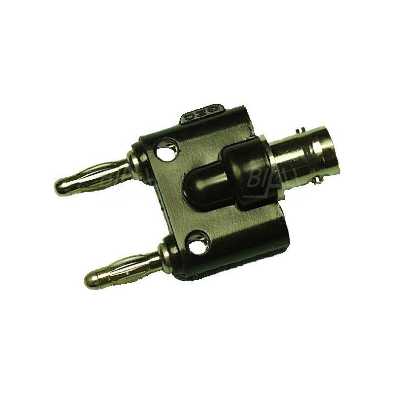 Adapter gniazdo BNC - 2x wtyk 4mm AD 2156