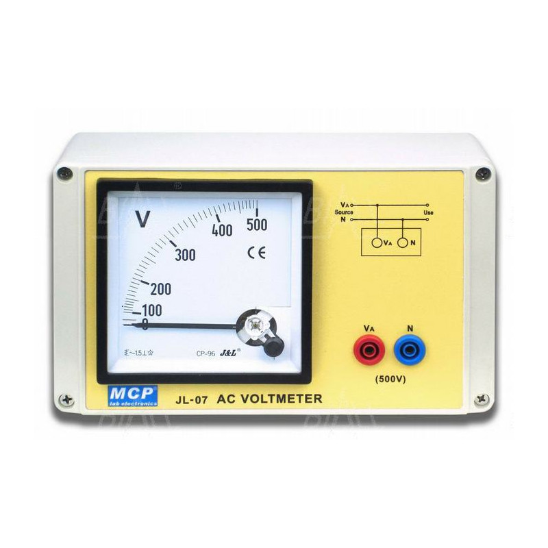 JL07 Woltomierz AC 0-500V szkolny elektromagnetyczny