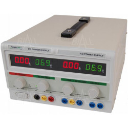 Zasilacz lab AC/DC 30V/5A DC, 30V/2A AC, 6.3V/6A AC LED PowerLab