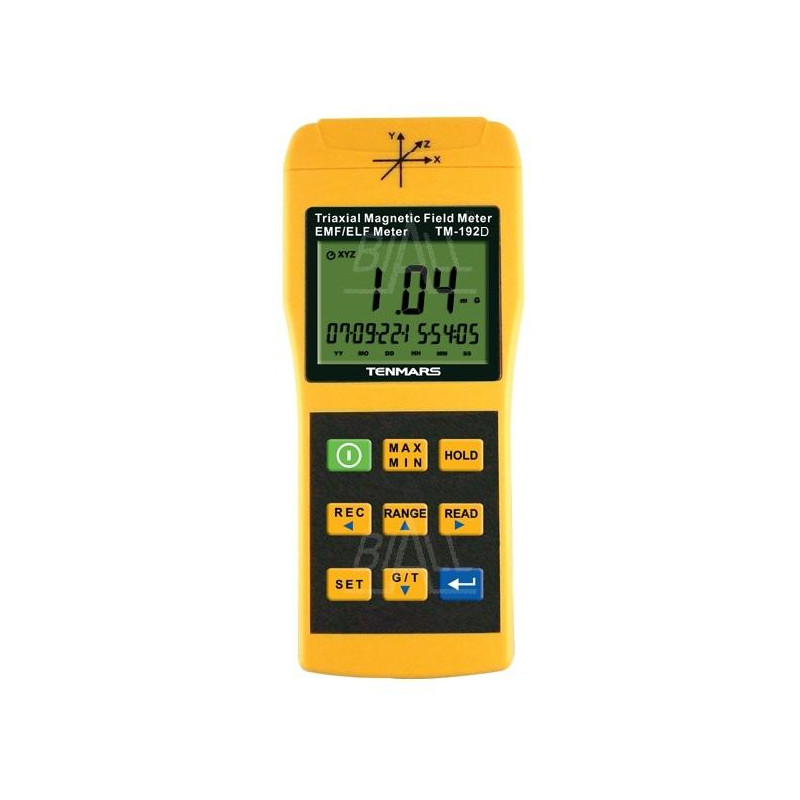 TM192D Miernik pola elektromag. 3 osiowy 2kHz - logger/rejestr. USB TENMARS