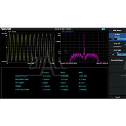 SSA-3000XR-AMA funkcja analizy modulacji analogowej, w tym AM, FM (oprogramowanie)