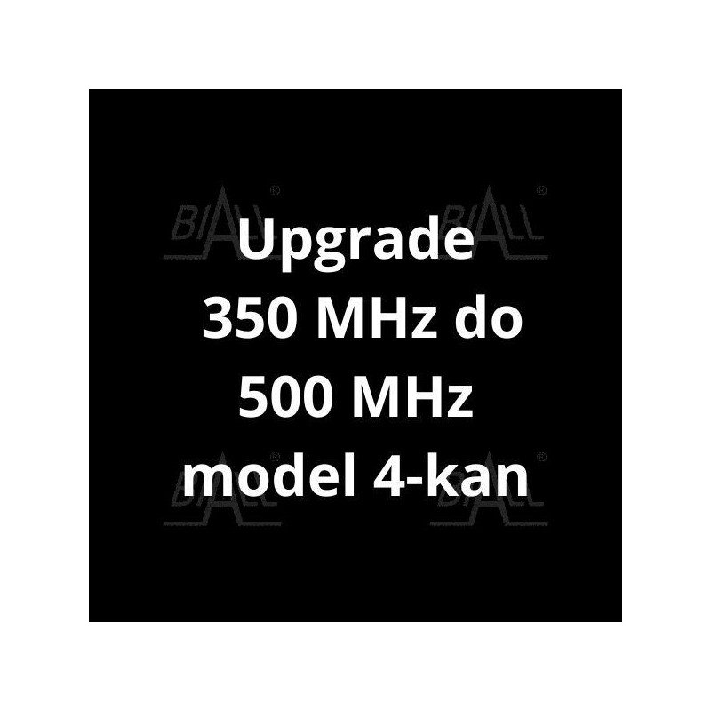 SDS-5000X-4BW05  aktualizacja 350 MHz do 500 MHz model 4-kan (oprogramowanie)