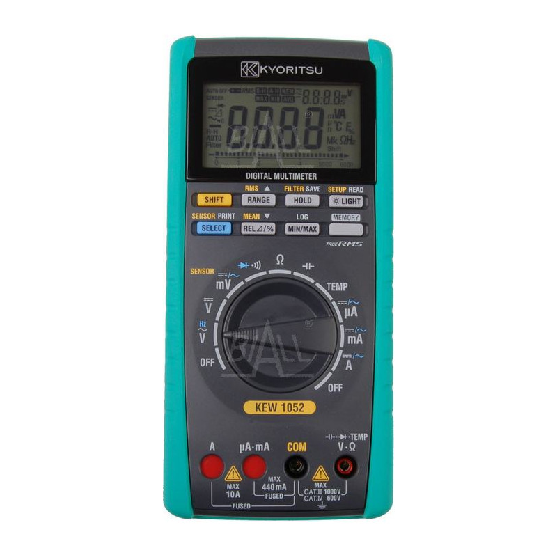 
       KEW1052 Multimetr TRMS-1kHz,MEM,USB, sensor mode
     